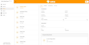 SOFIA WebClient – Klientenakte